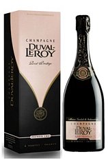 Шампанское Дюваль-Леруа, Розе Престиж Премье Крю, АОС Шампань 0,75л в подарочной упаковке